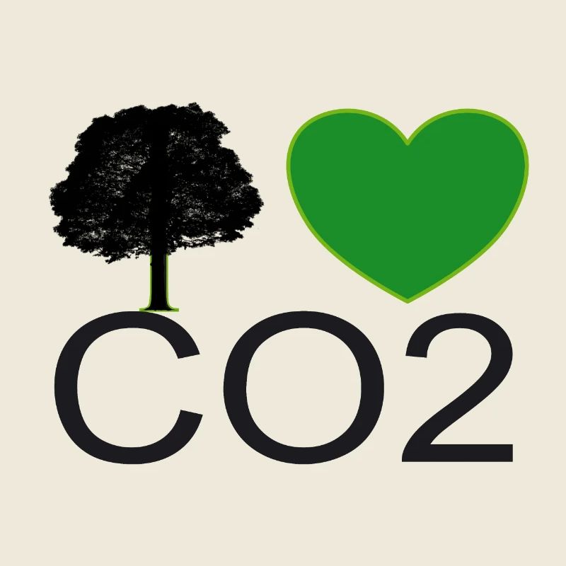 I Love CO2 Heart Graphic