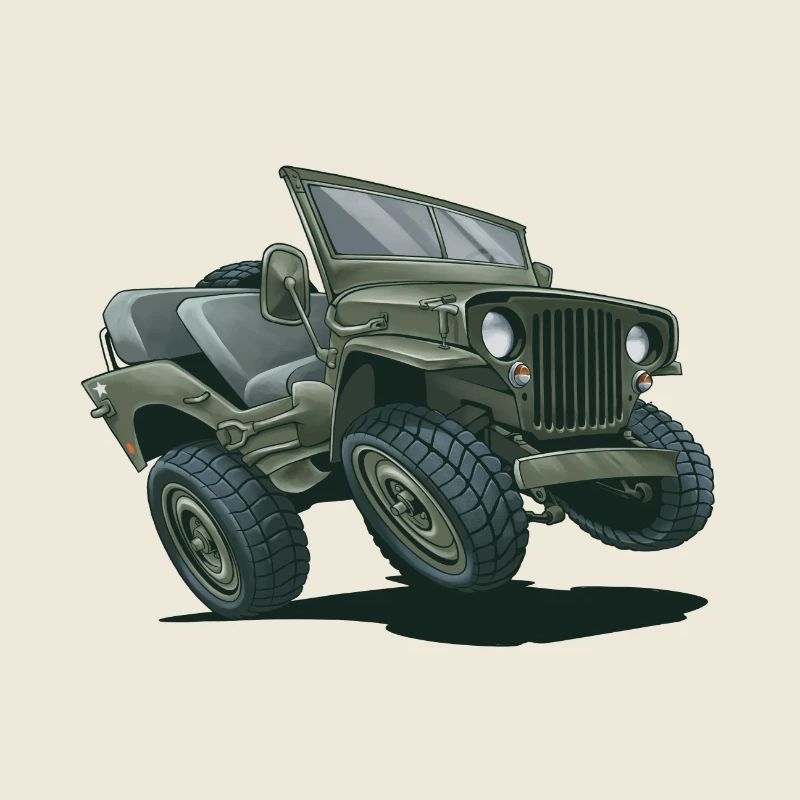Willys MB Offroader 4x4 Millityr Oldtimer Us Army