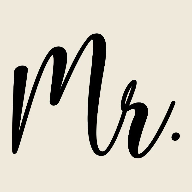 Mr. Matching Couple Engagement Wedding Honeymoon