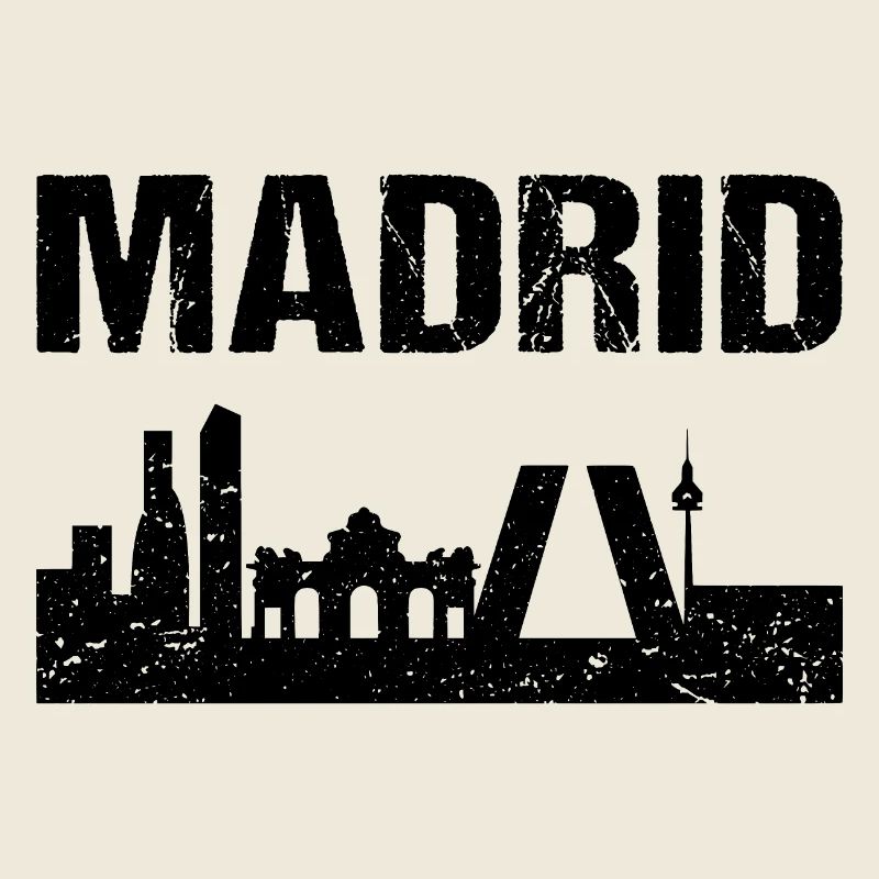 Madrid Skyline Spain Capital Madrid