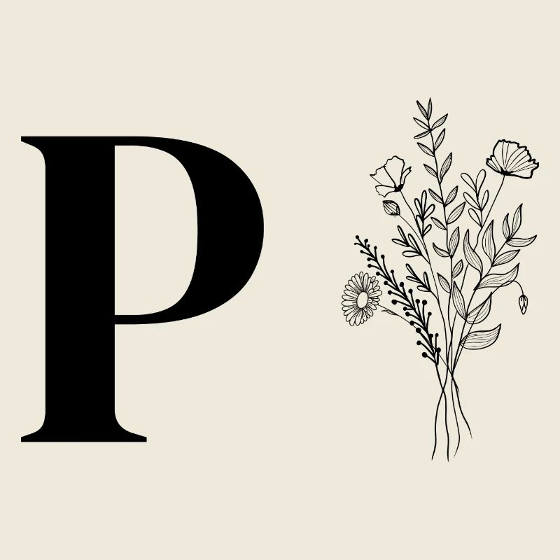 Minimalistische Blumen