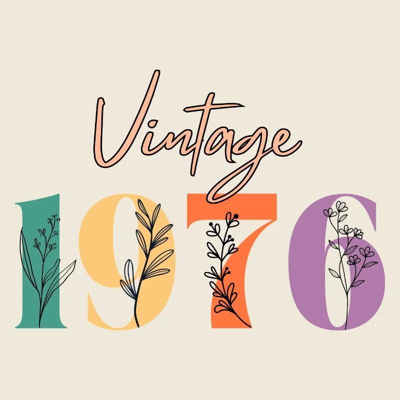 Vintage 1976 florale