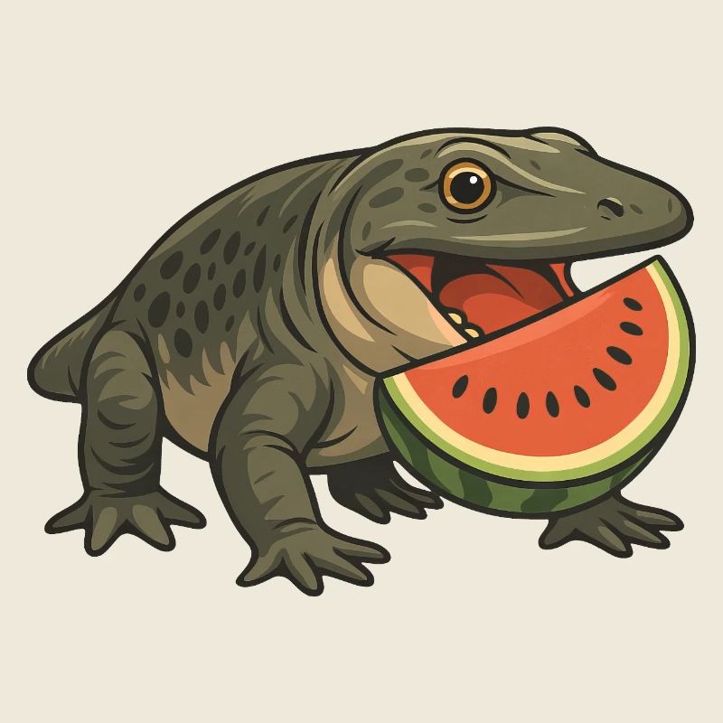 Amphibien primitif évolution dessin animé melon