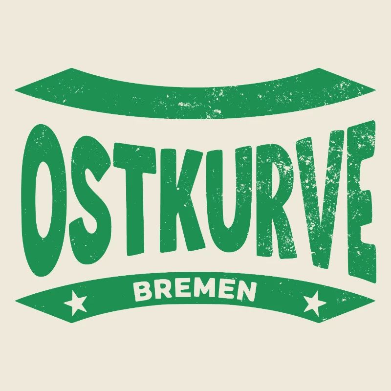 Sweat à capuche Brême Stadium Ostkurve, vert-blanc FOREVER