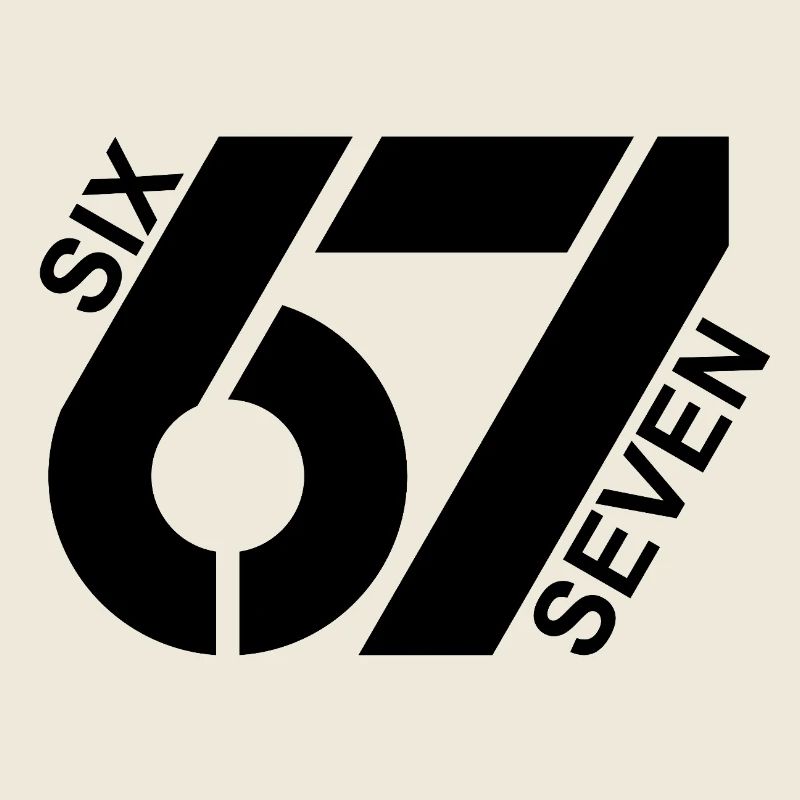 Six Seven 67 Jugendwort Meme Design
