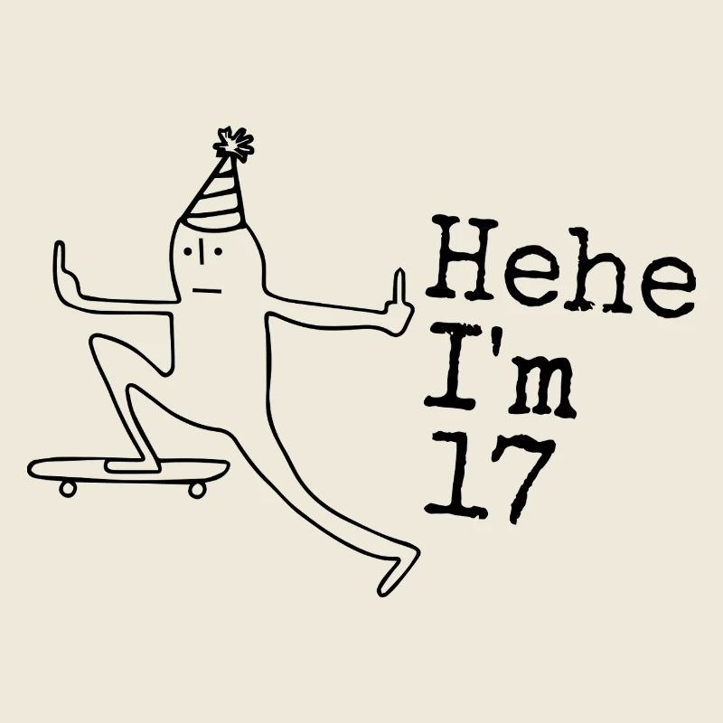 17th Birthday Gift Funny 17 Years 17th