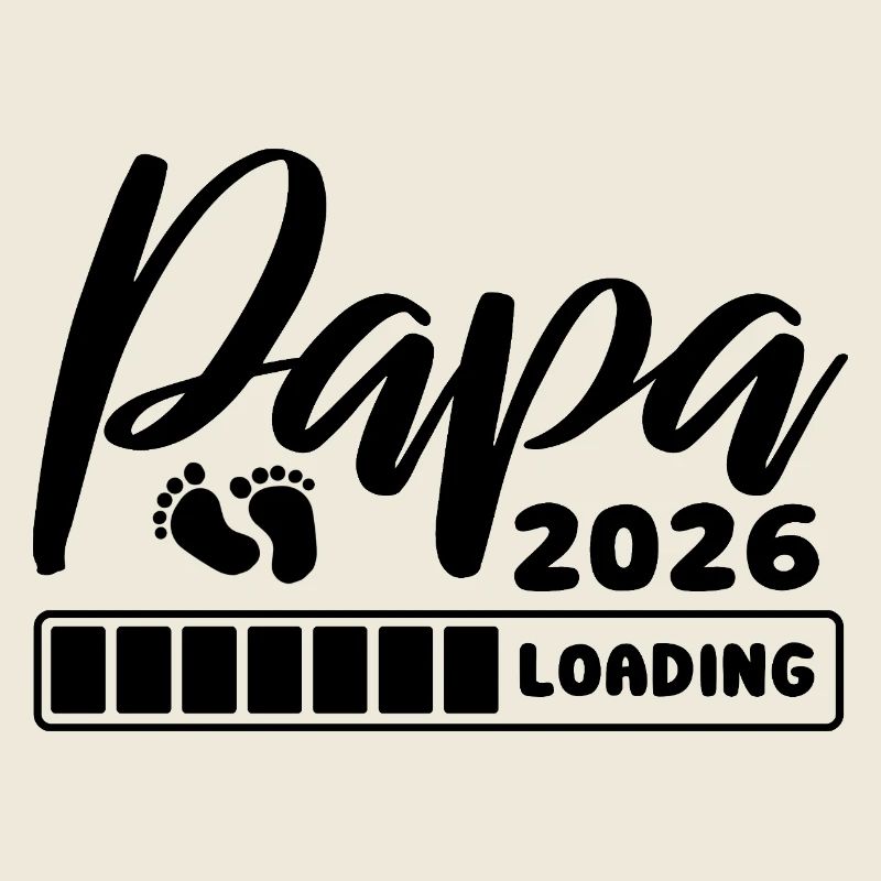 Papa 2026 loading - Schwangerschaft - Geschenk