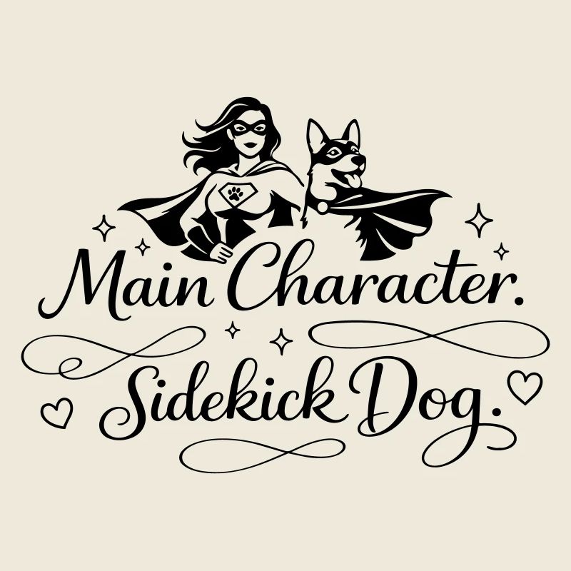 Main Character. Sidekick dog.