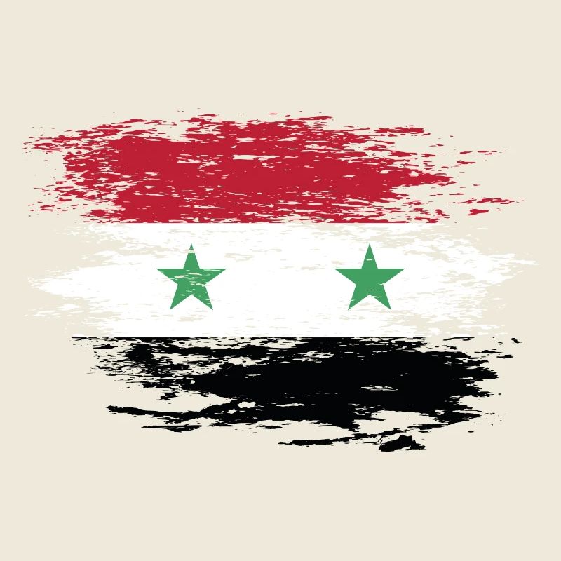 Drapeau syrien utilisé