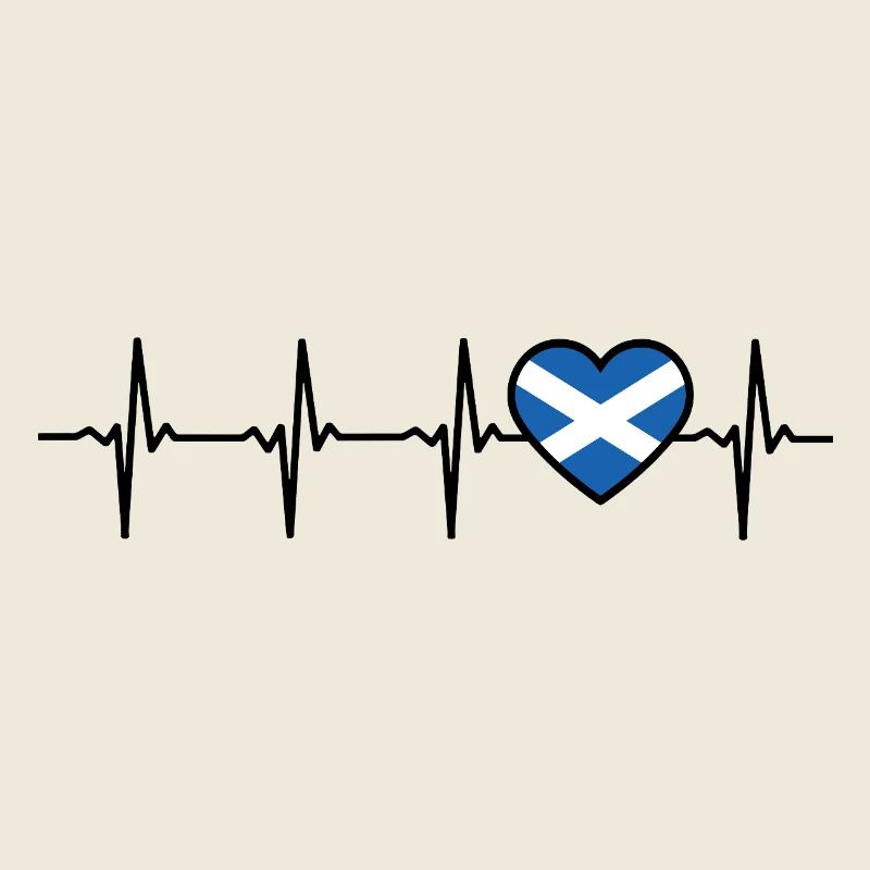 Écosse Heartbeat Drapeau Scots