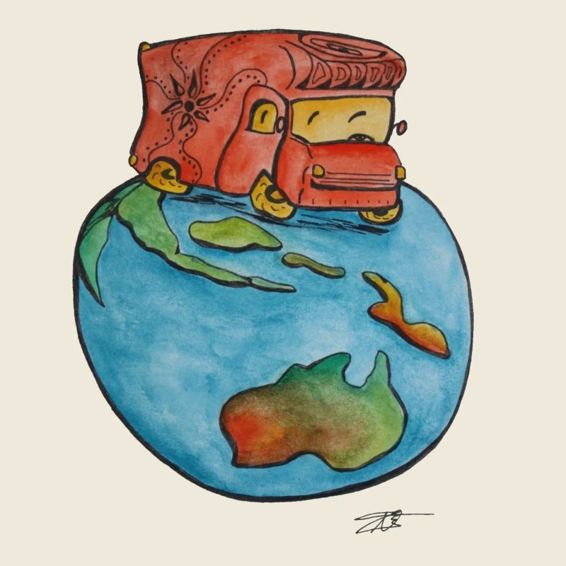 en route vers l australie
