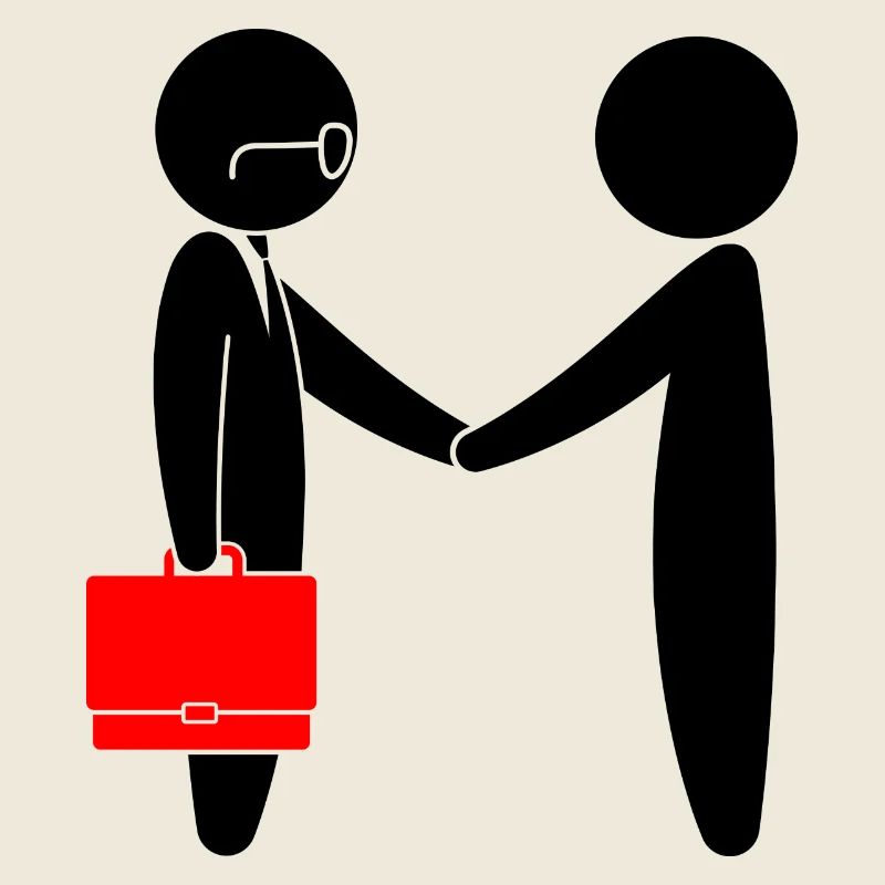 A lawyer meets a client