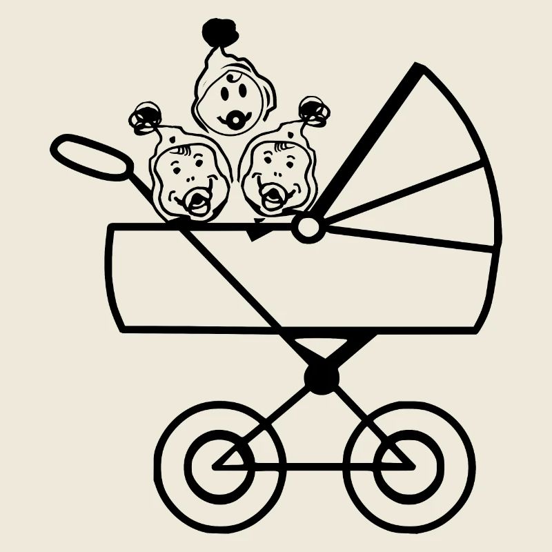 Drillinge Kinderschar Babys