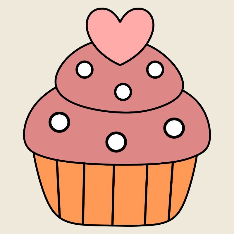 kochen backen Herz Kuchen cupcake bunt Geschenk