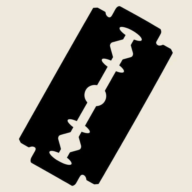 Logo-Rasierklinge.