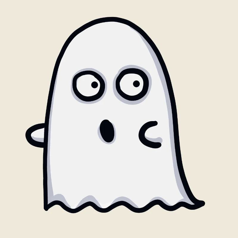 frightened ghost
