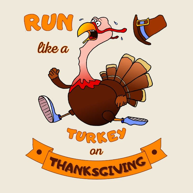 Courez comme une dinde à Thanksgiving Funny Trot