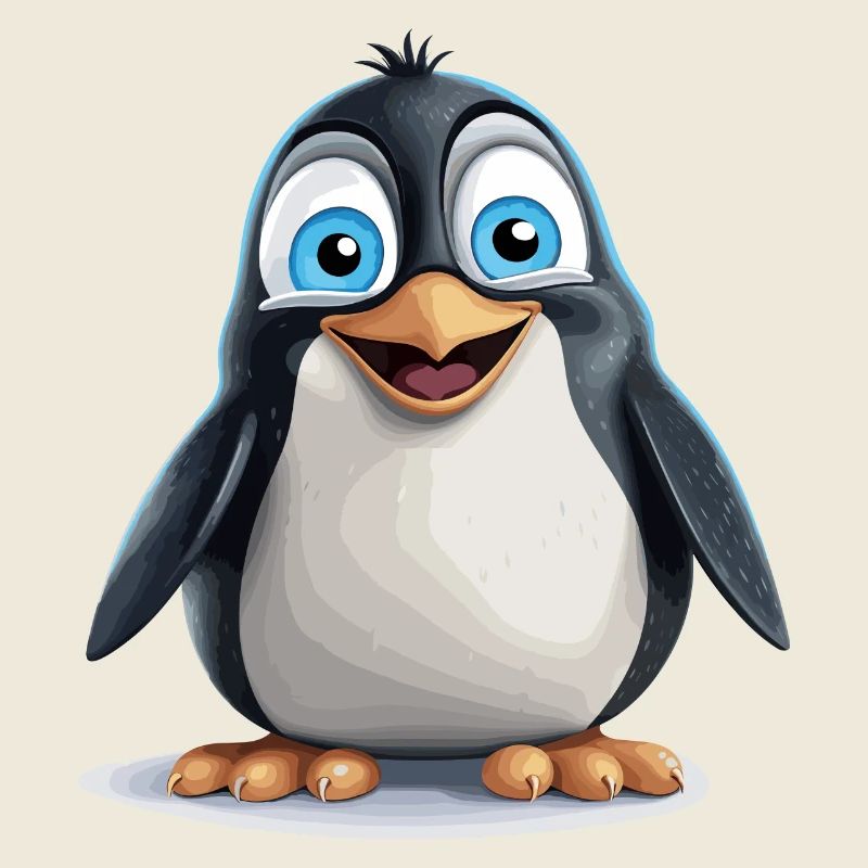 der strahlende Pinguin