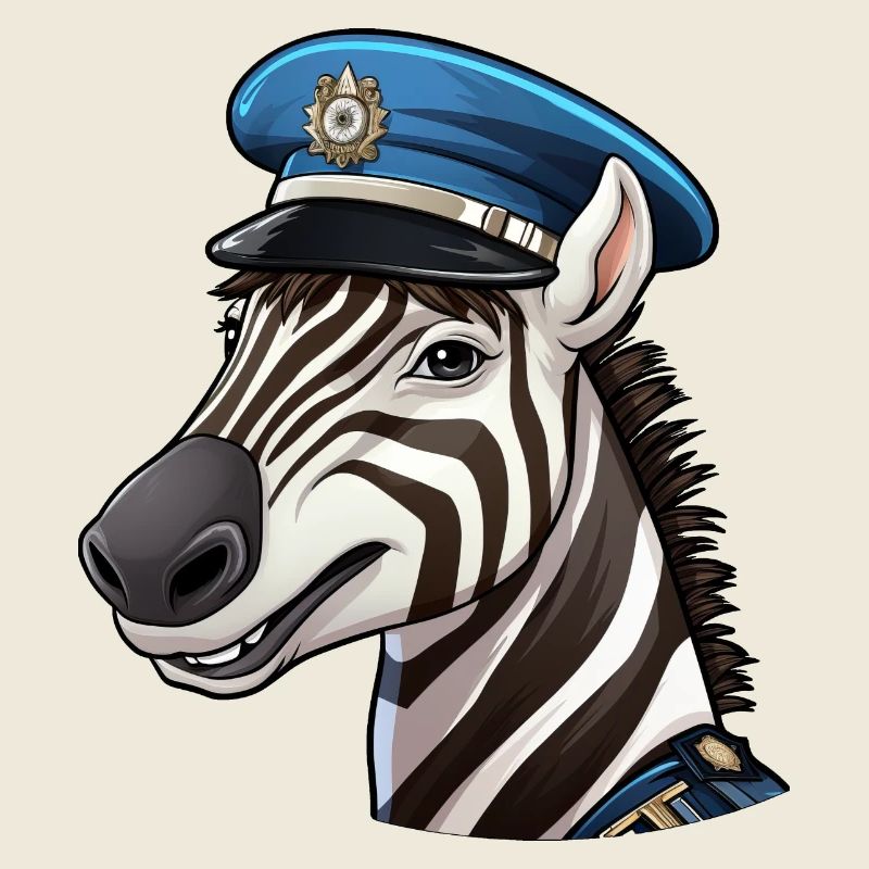 Zebra Policewoman
