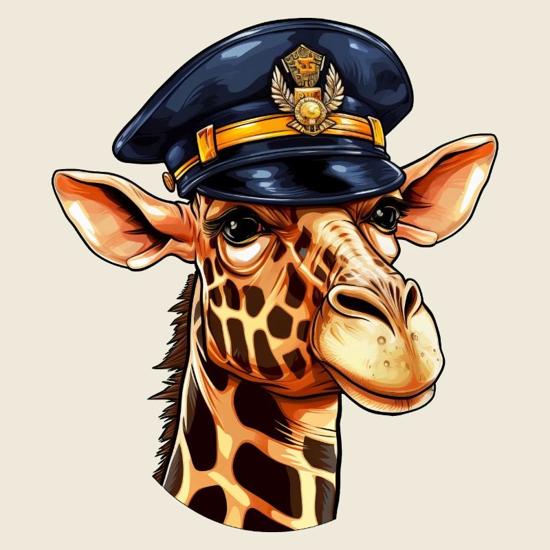 Giraffe Policeman