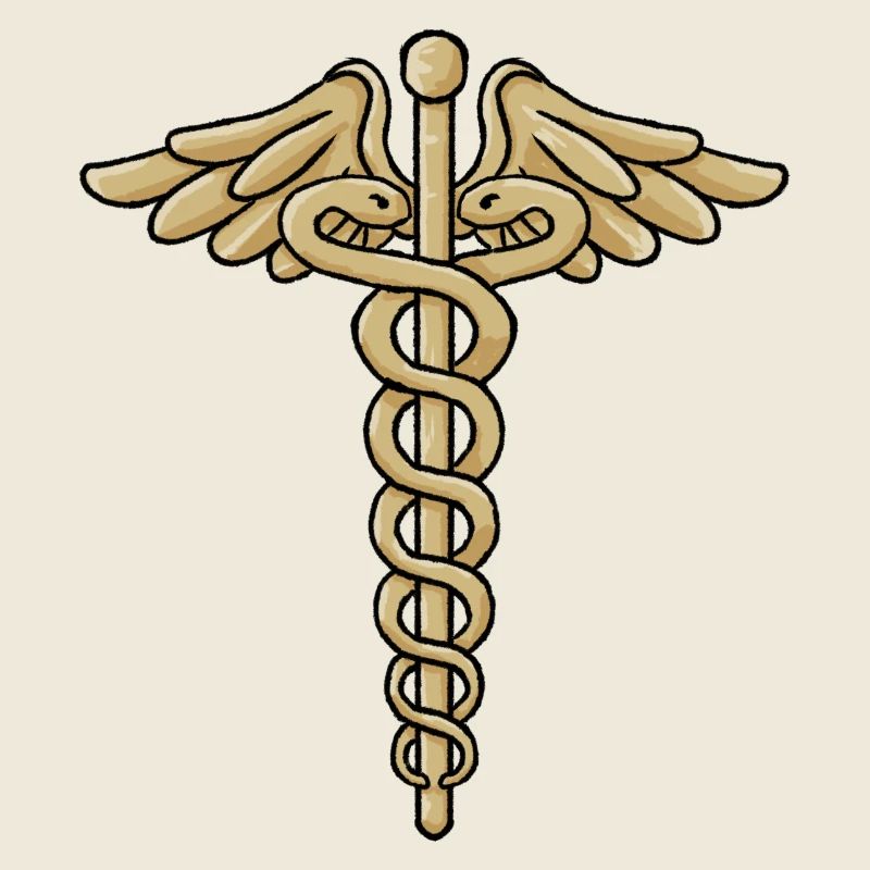 Caduceus, Stab des Hermes
