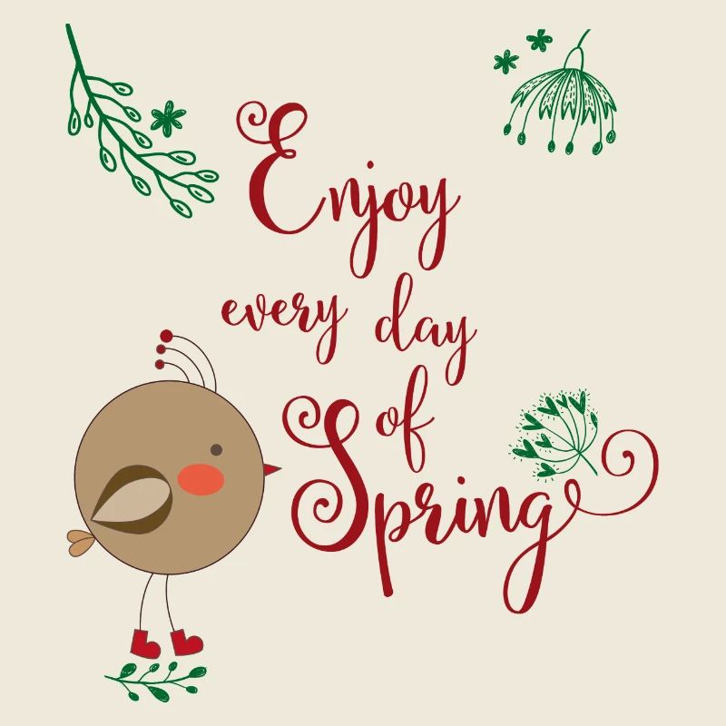 Profitez de chaque jour du printemps