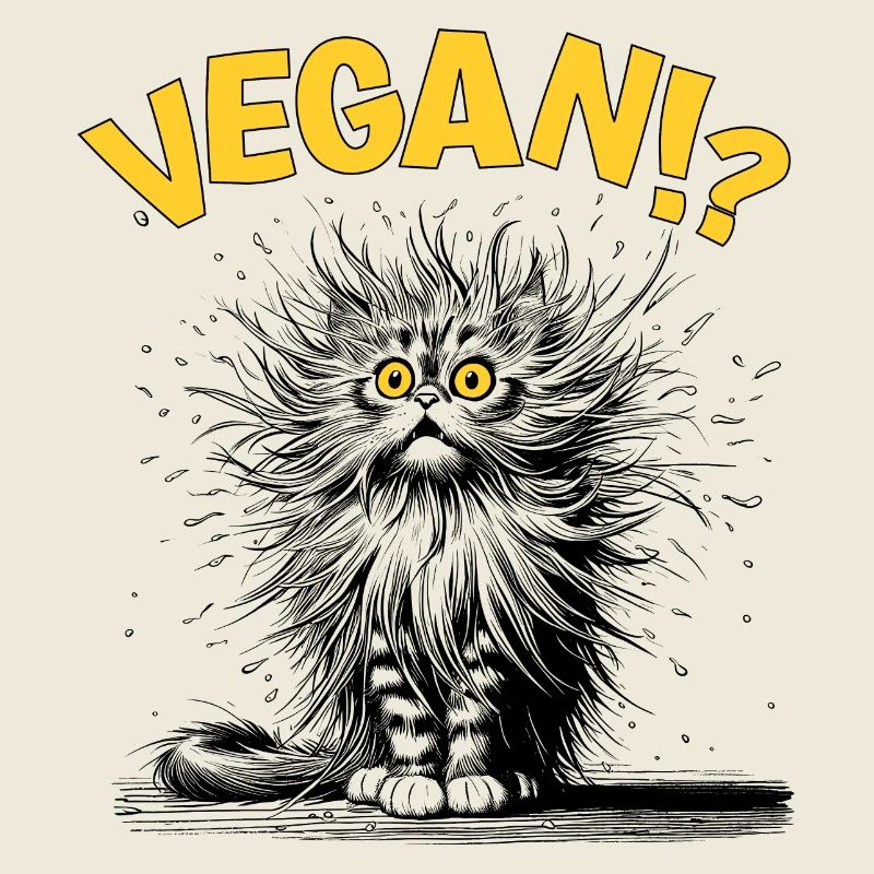 Katze vegan, Comic