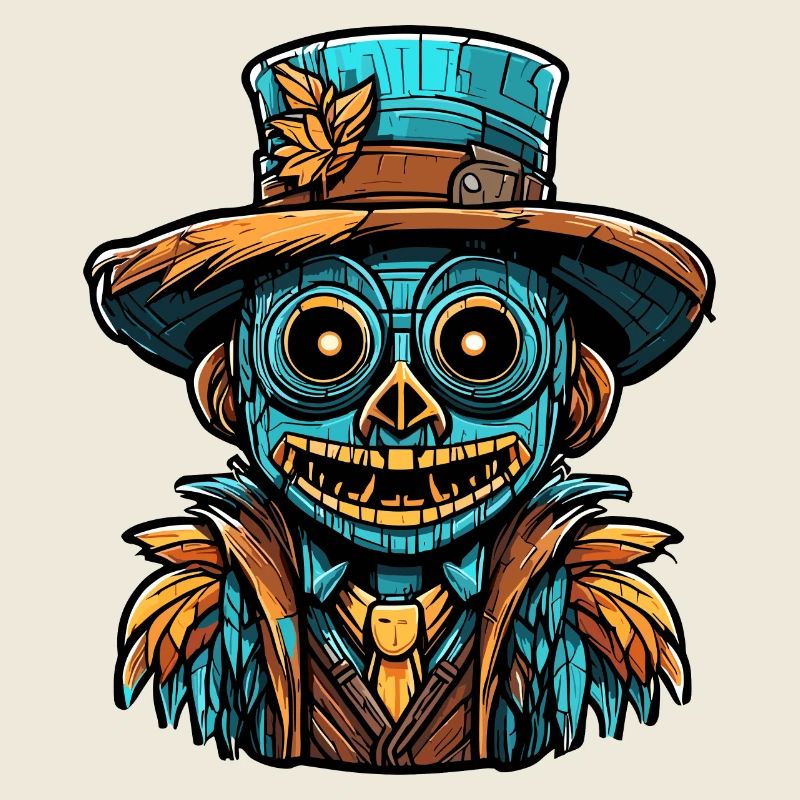 Vogelscheuche / Erntehelfer / Maisfeld / Feld