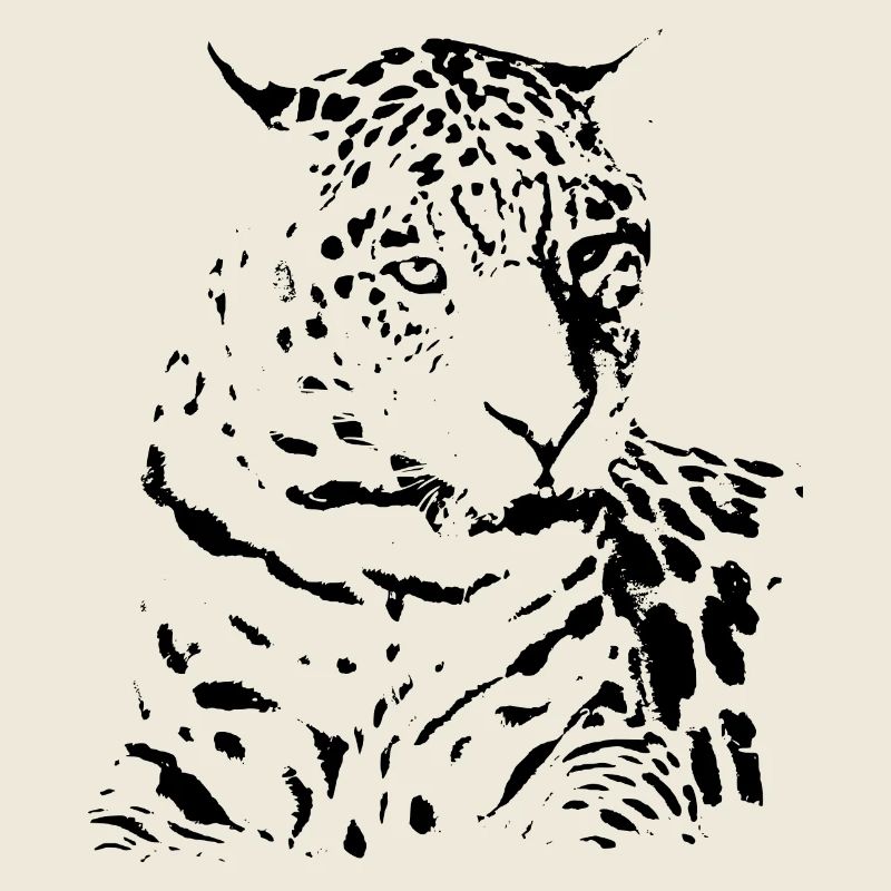 Idée cadeau cadeau noir léopard