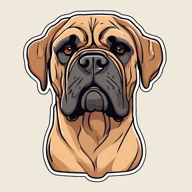 Mastiff - Great Dane - Dog beige Molosser