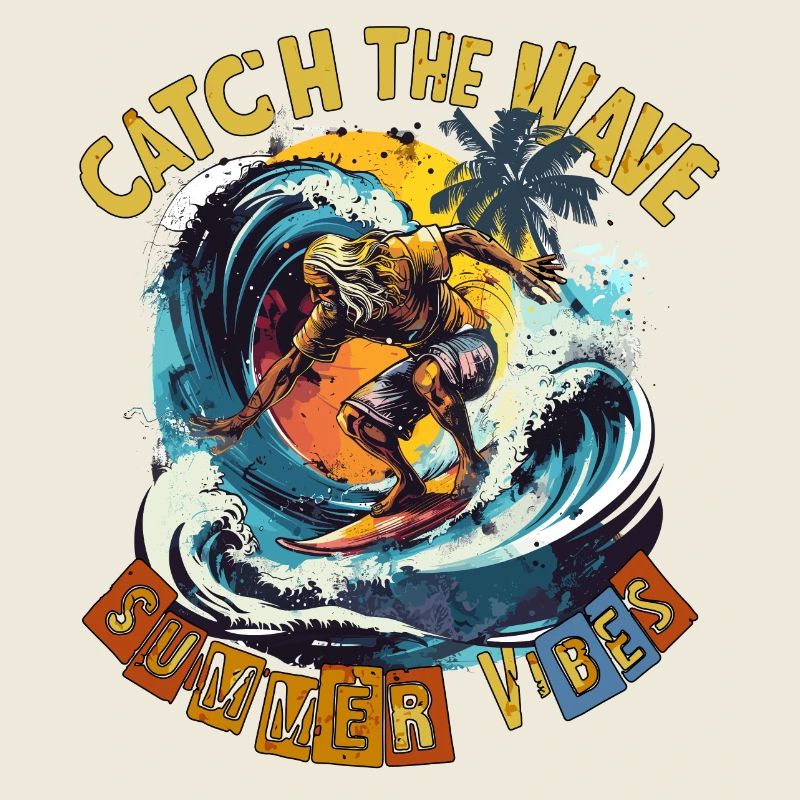 Catch the Wave Surf Retro