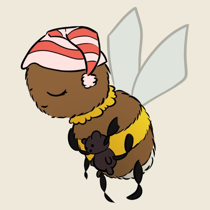 Baby-Hummel schlafend