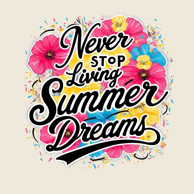 Never Stop Living Sommerträume Design