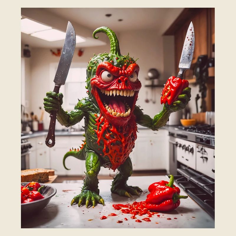 vegetables downfall Apocalypse Monster pepper