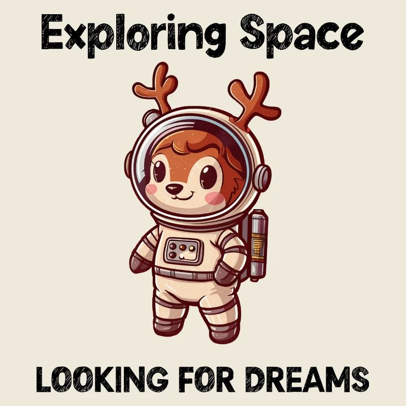 Deer Looking For Dreams Outer Space