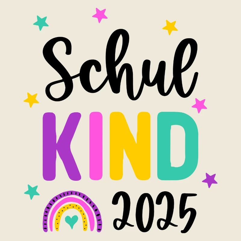 Schulkind 2025 Einschulung Regenbogen Schule