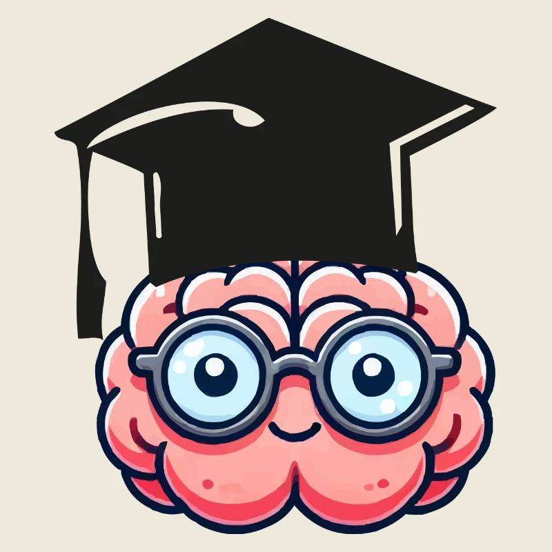 Étudiant Nerd de la bande dessinée cérébrale
