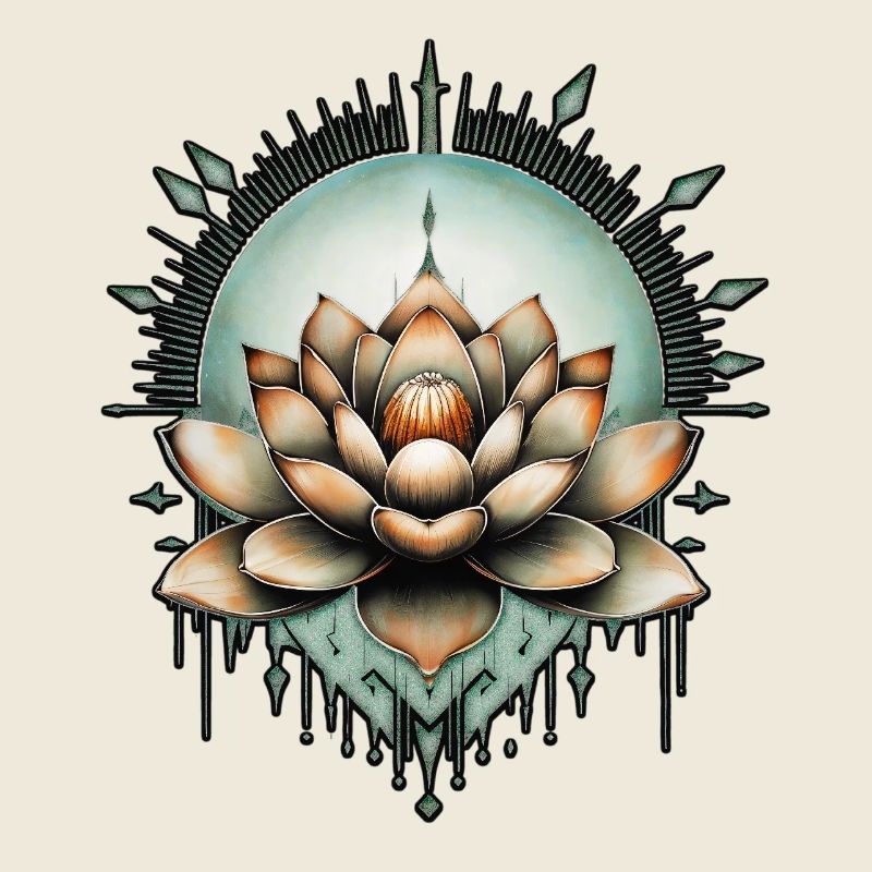 L’élégance méditative. Fleur de lotus exquise