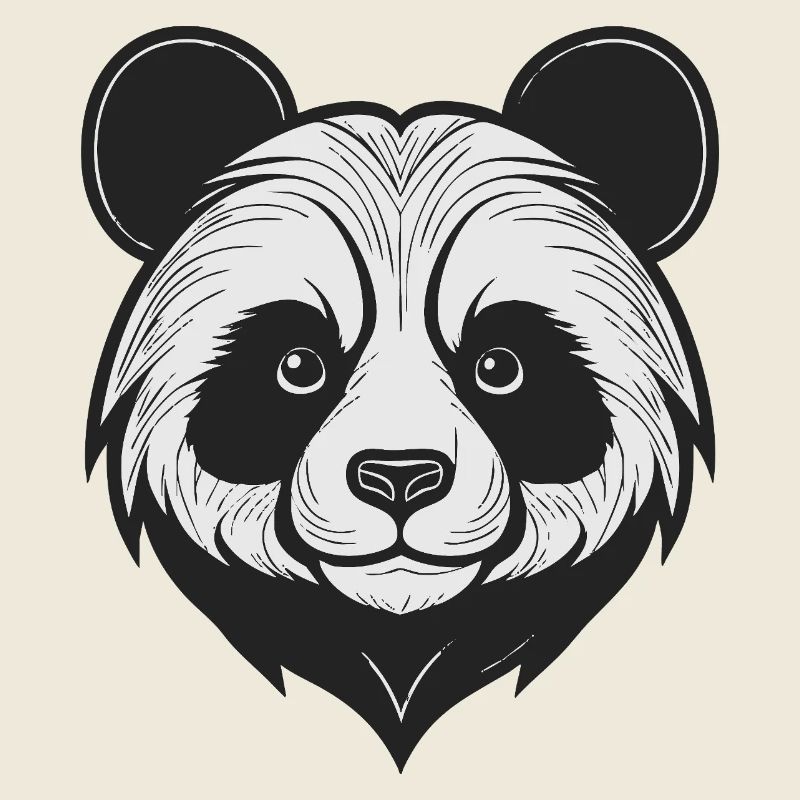 Charming Panda Mask Design