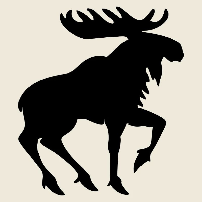 Heraldic Moose – Shadow Style Emblem