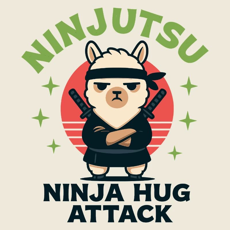 Ninja-Lama Kuschel-Attacke