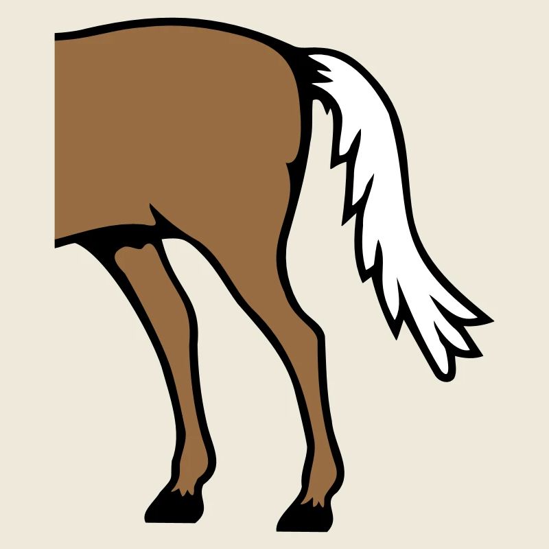 Moitié cheval arrière arrière moitié plaisir