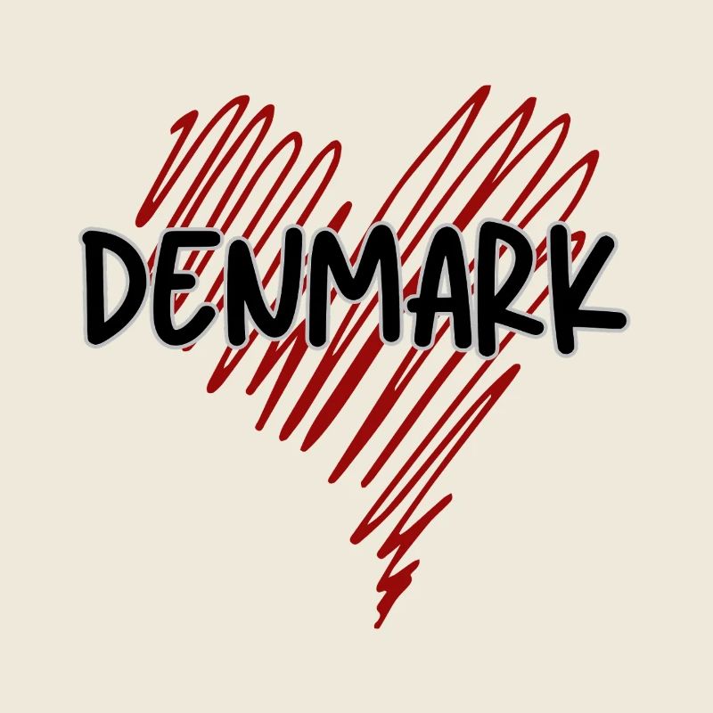 Danish pride, heart Denmark
