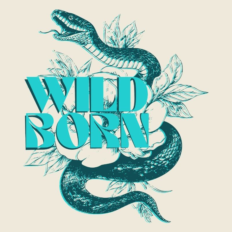 Wild Born Snake Botanisches Design
