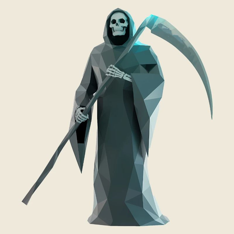 Death Reaper - Cooles Low-Poly-Logo