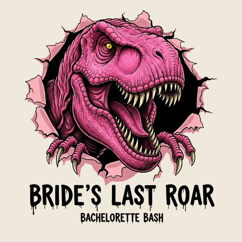 Pink T-Rex Breakthrough Bridal Party