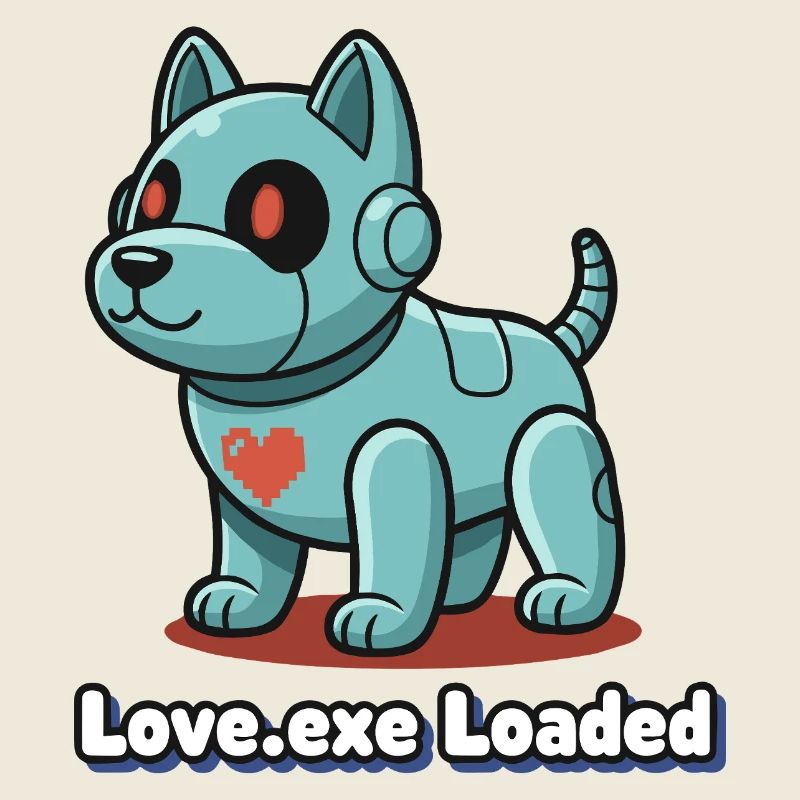 Love.exe chien Pixel Robo