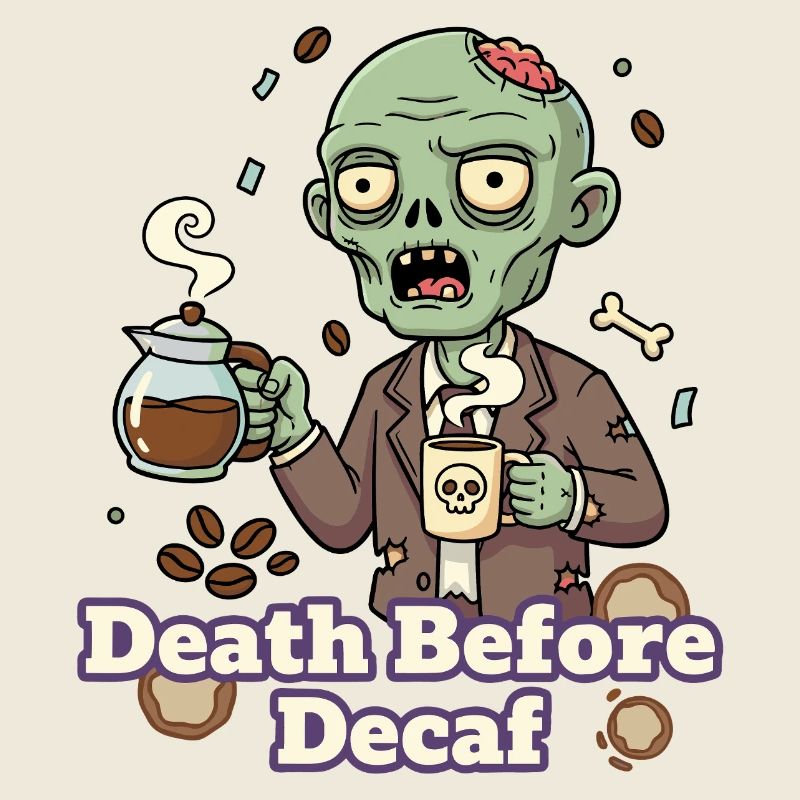 Zombie Kaffee Tod vor Decaf
