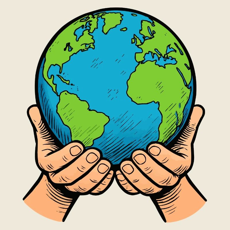 Hands Holding Earth – Global Care