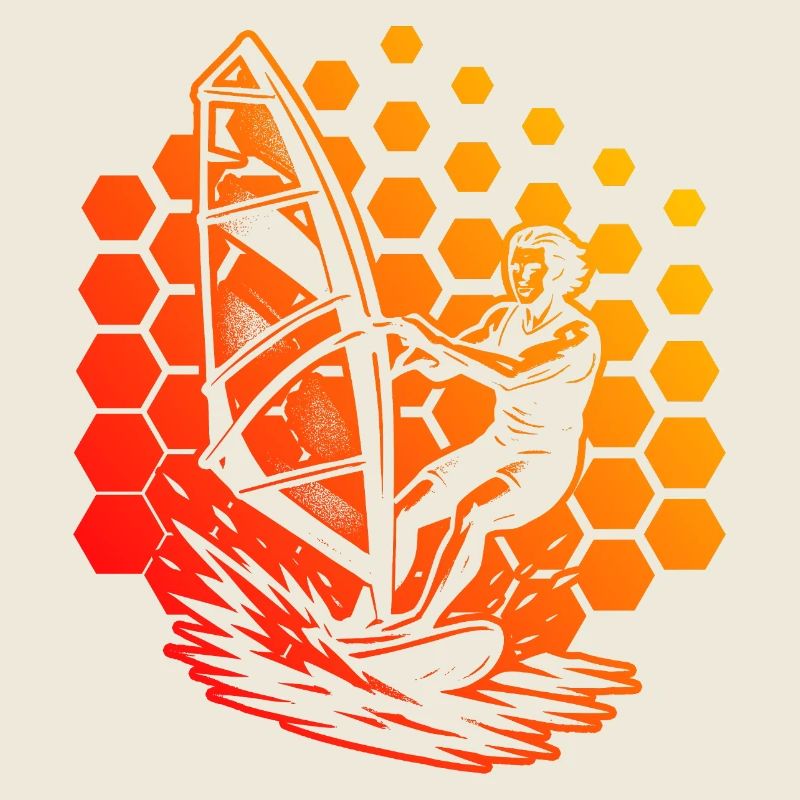 Modernes Windsurfing Artwork